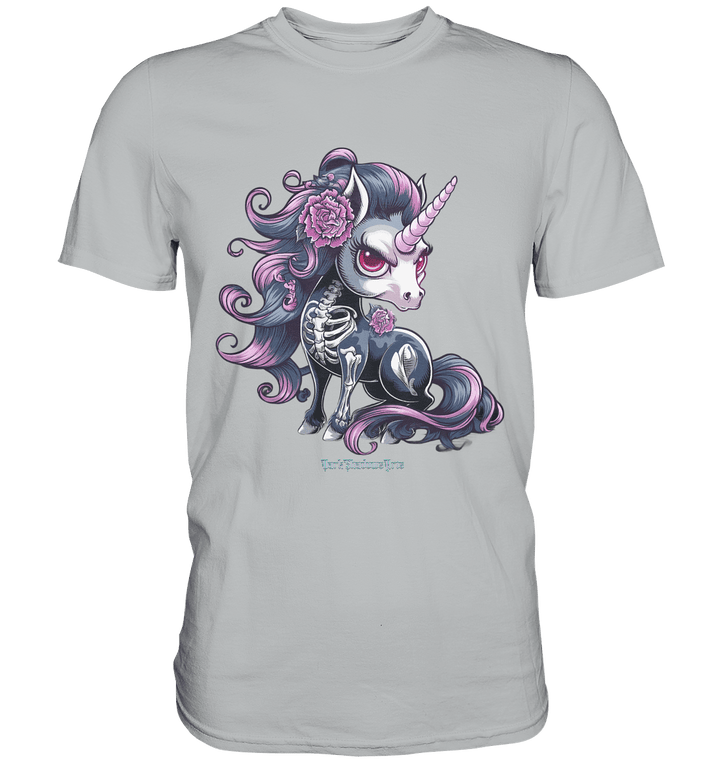Skeletal Unicorn - Premium Shirt | Unisex - Shirts | Dark Shadows Arts