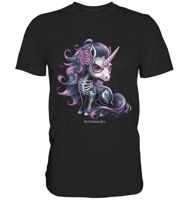 Skeletal Unicorn - Premium Shirt | Unisex - Shirts | Dark Shadows Arts