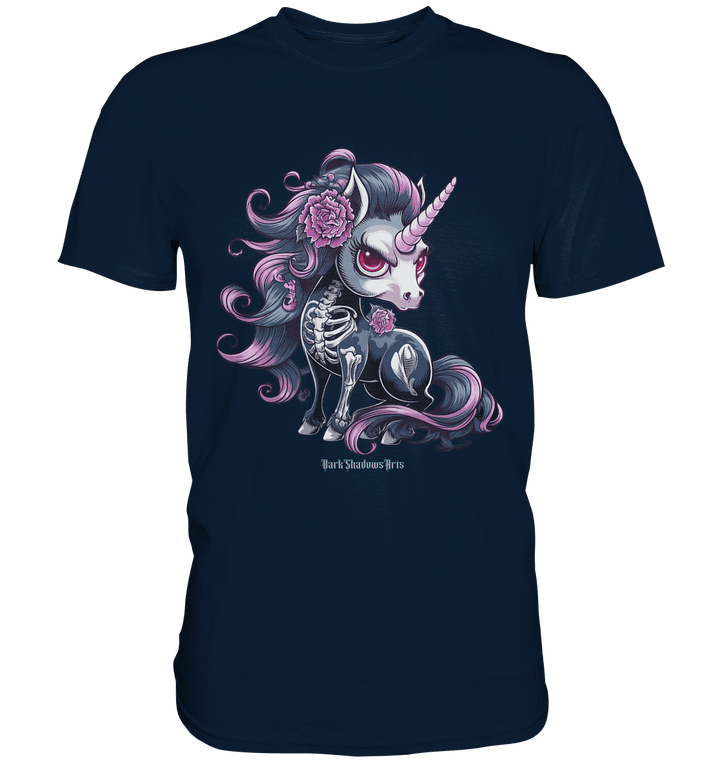 Skeletal Unicorn - Premium Shirt | Unisex - Shirts | Dark Shadows Arts