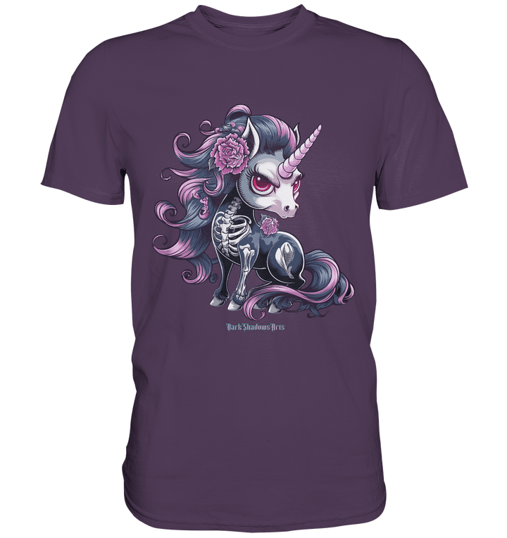 Skeletal Unicorn - Premium Shirt | Unisex - Shirts | Dark Shadows Arts