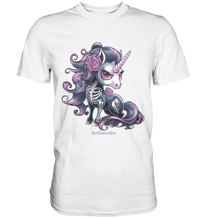 Skeletal Unicorn - Premium Shirt | Unisex - Shirts | Dark Shadows Arts