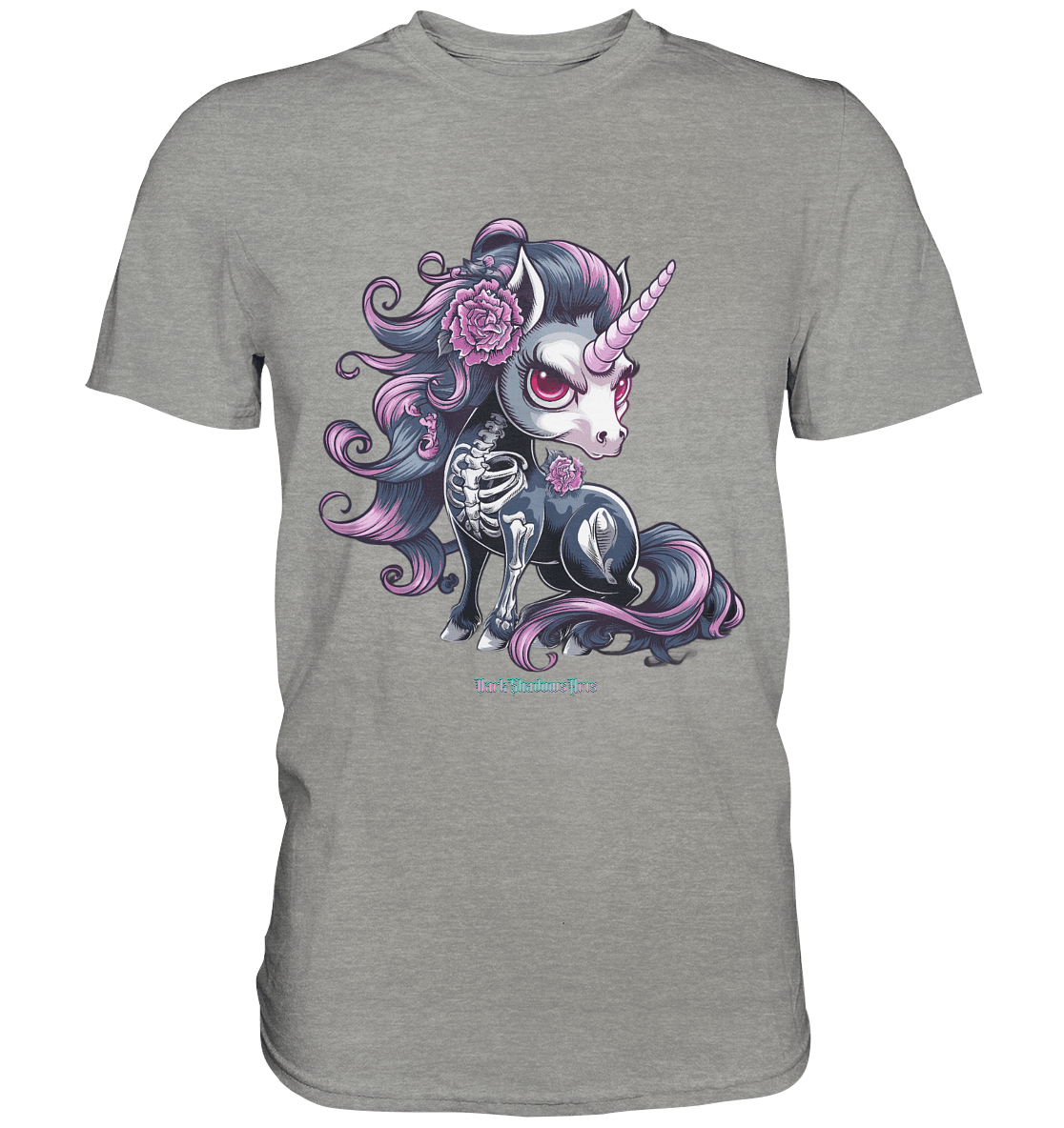 Skeletal Unicorn - Premium Shirt | Unisex - Shirts | Dark Shadows Arts
