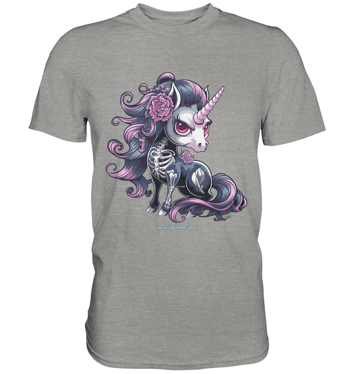 Skeletal Unicorn - Premium Shirt | Unisex - Shirts | Dark Shadows Arts