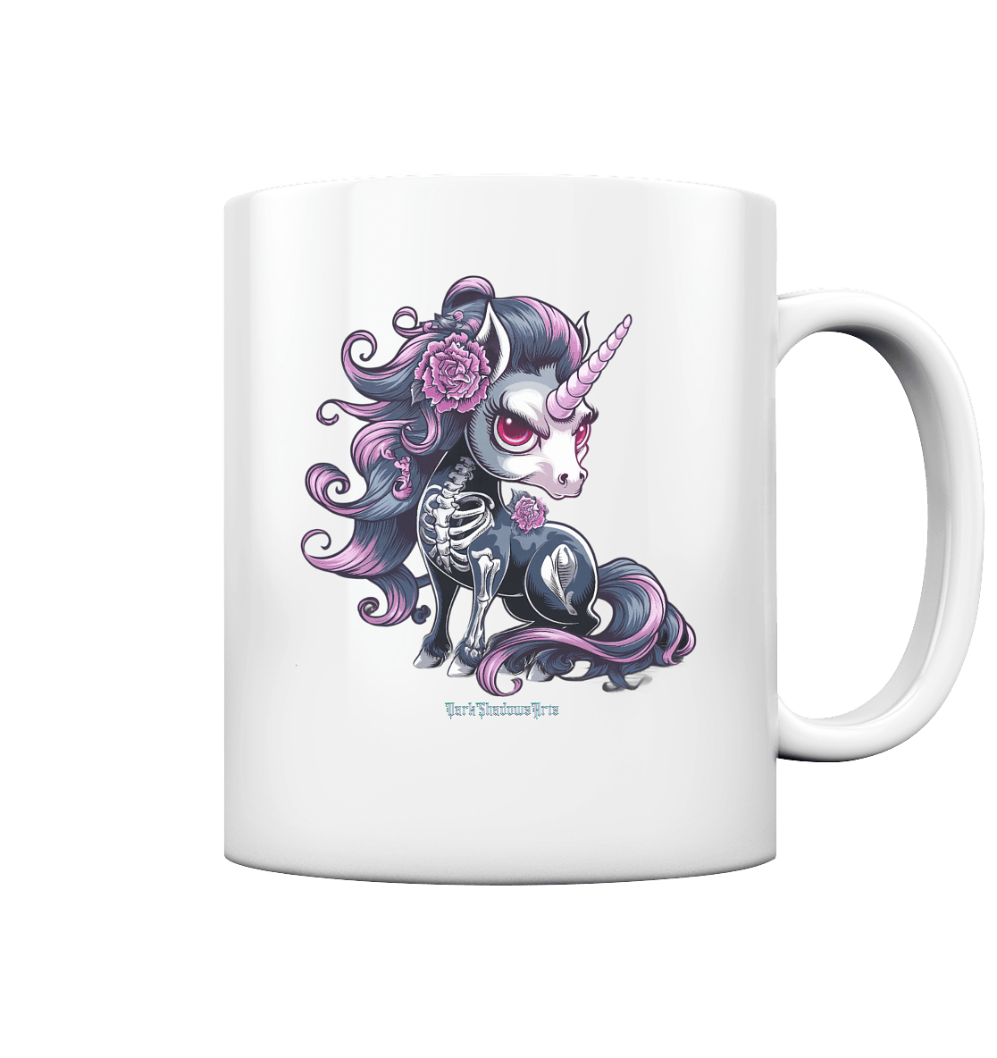 Skeletal Unicorn - Tasse glossy | Trinkgefäße | Dark Shadows Arts