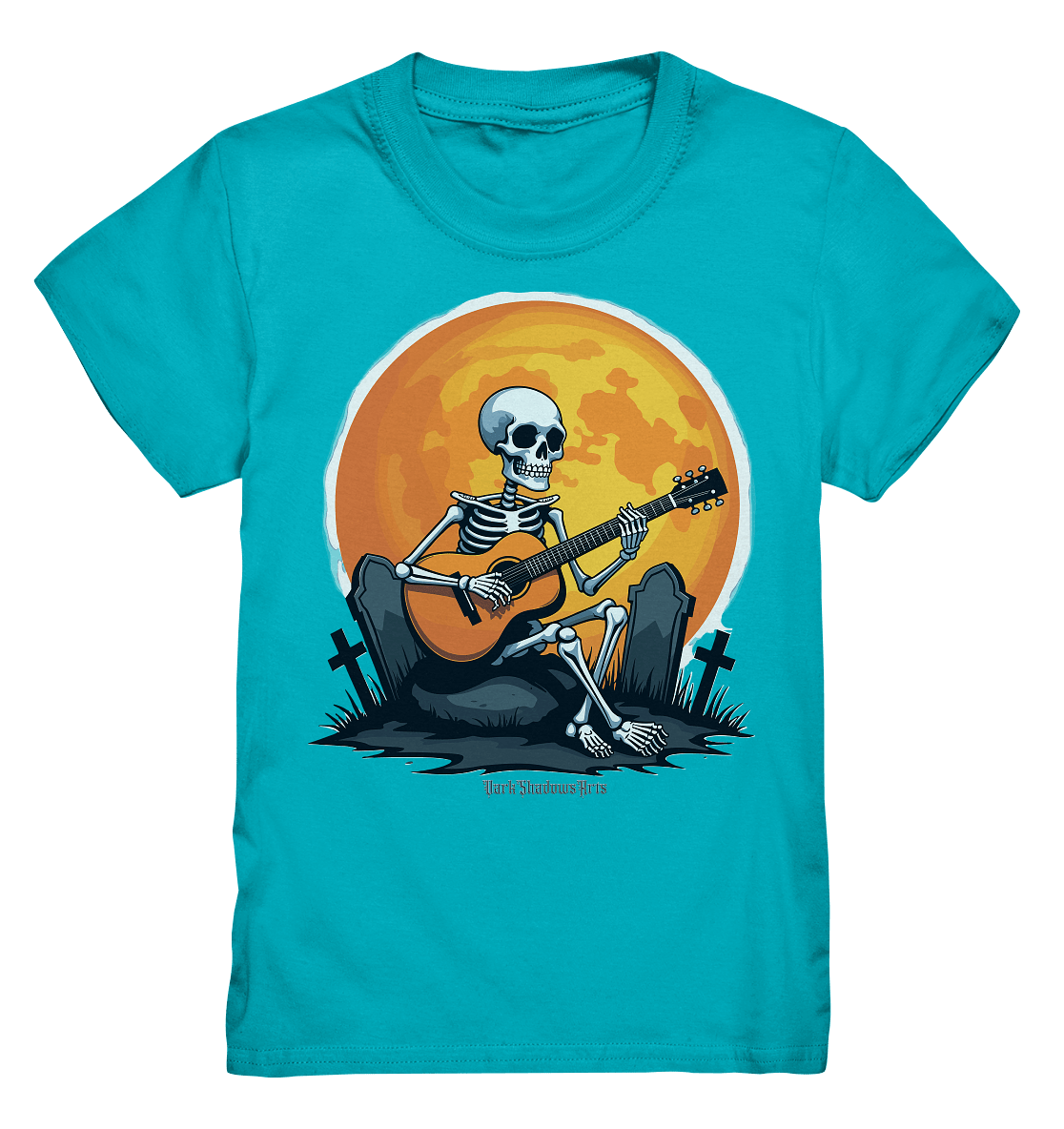 Skeleton Serenade - Kids Premium Shirt | Kids & Babys | Dark Shadows Arts