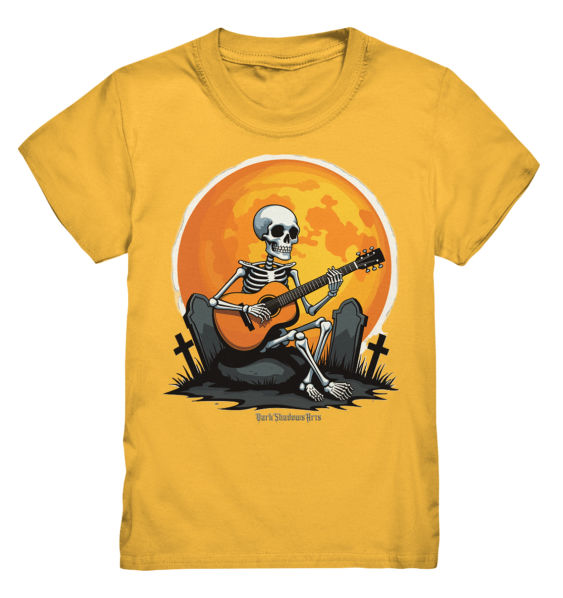 Skeleton Serenade - Kids Premium Shirt | Kids & Babys | Dark Shadows Arts