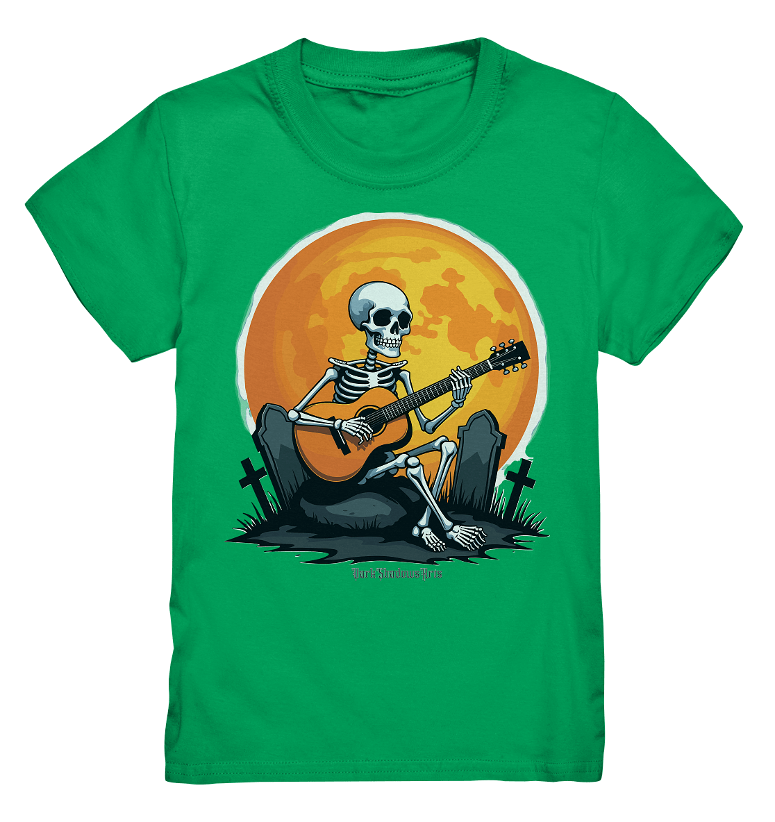 Skeleton Serenade - Kids Premium Shirt | Kids & Babys | Dark Shadows Arts