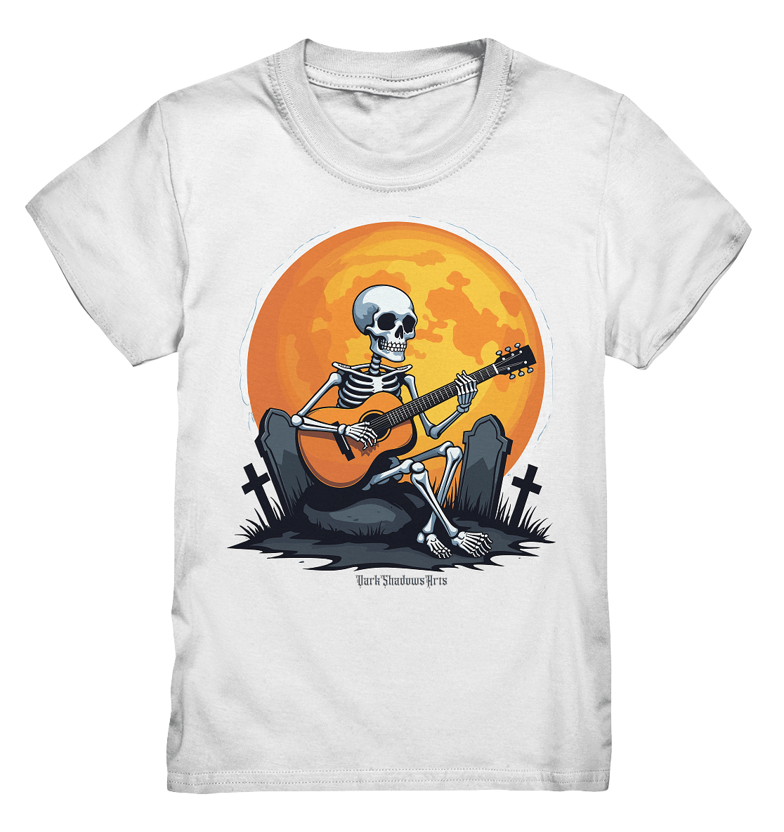 Skeleton Serenade - Kids Premium Shirt | Kids & Babys | Dark Shadows Arts
