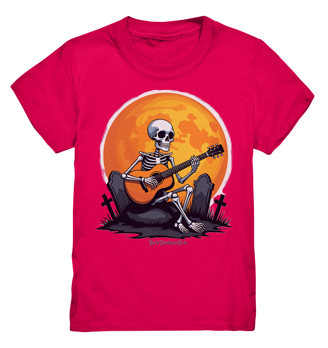 Skeleton Serenade - Kids Premium Shirt | Kids & Babys | Dark Shadows Arts