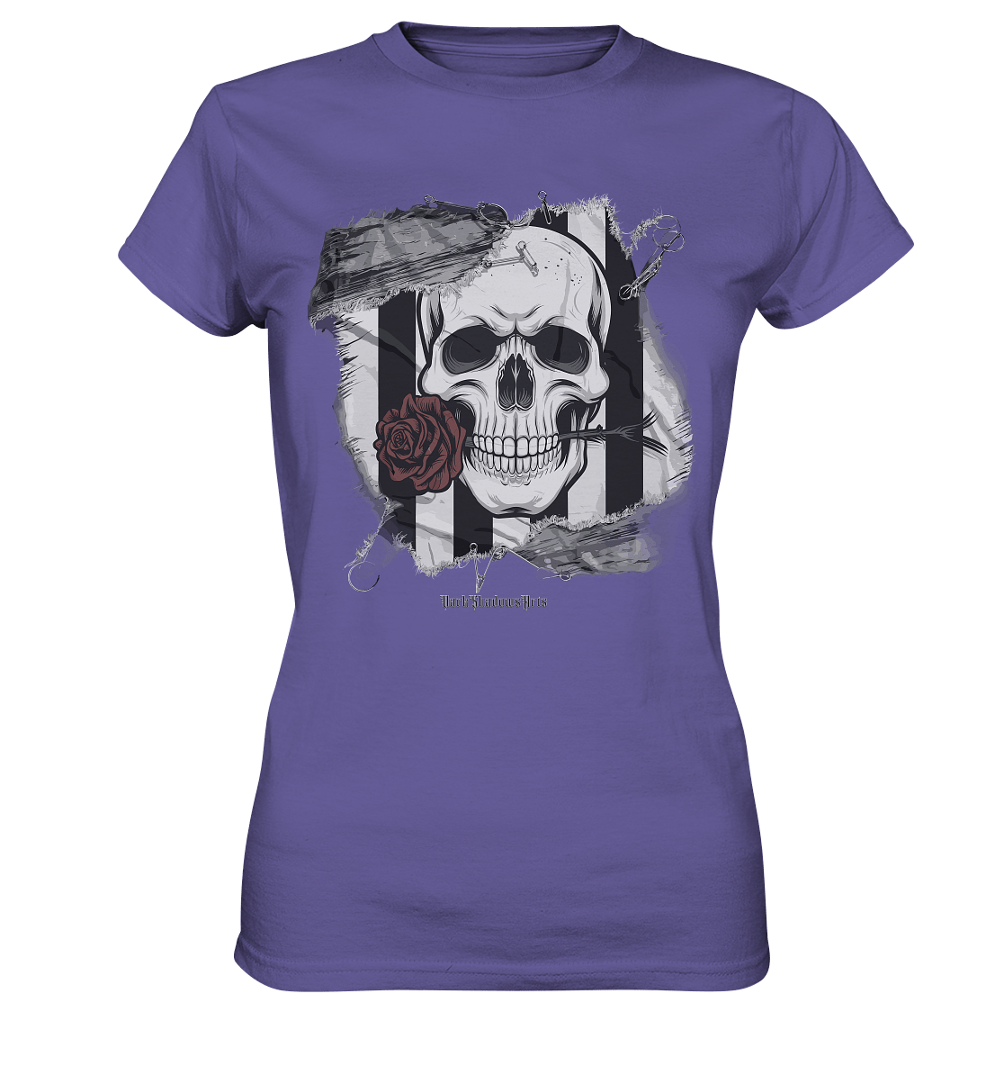 Skull and Roses - Ladies Premium Shirt | Lady - Shirts | Dark Shadows Arts