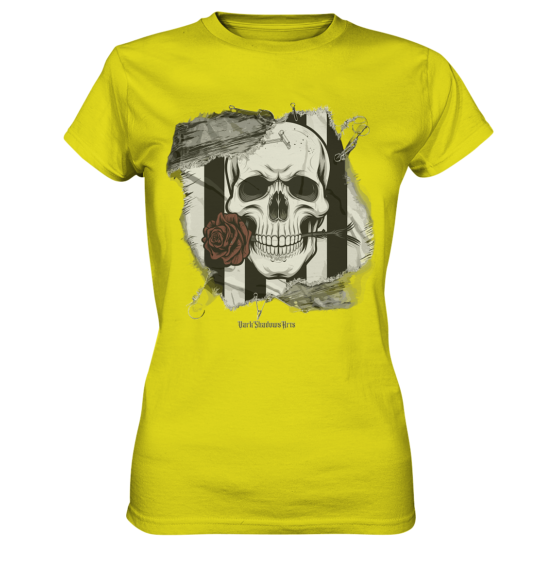 Skull and Roses - Ladies Premium Shirt | Lady - Shirts | Dark Shadows Arts