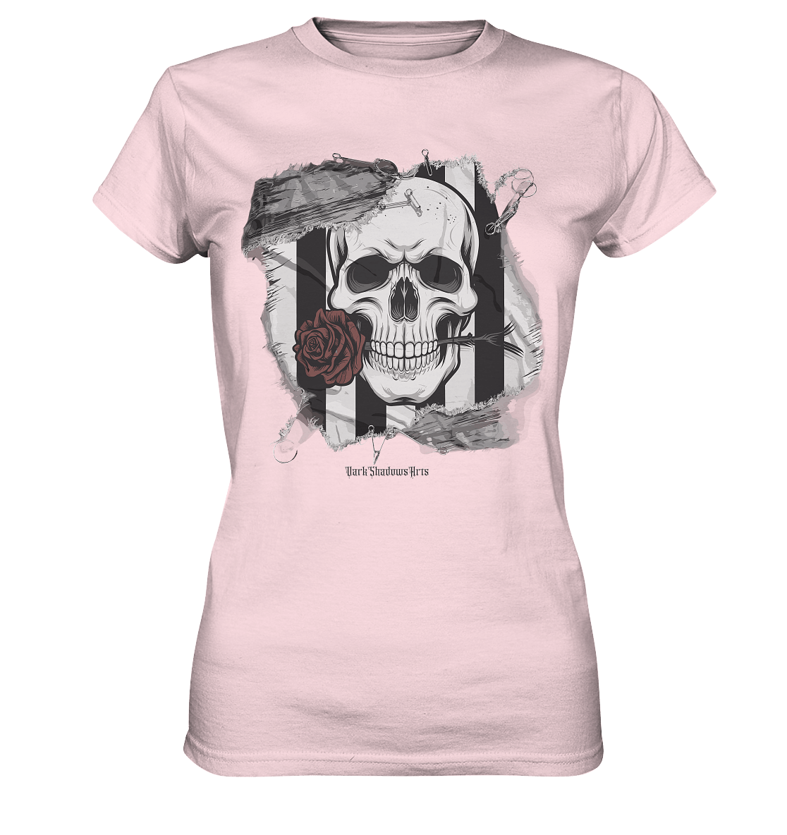 Skull and Roses - Ladies Premium Shirt | Lady - Shirts | Dark Shadows Arts
