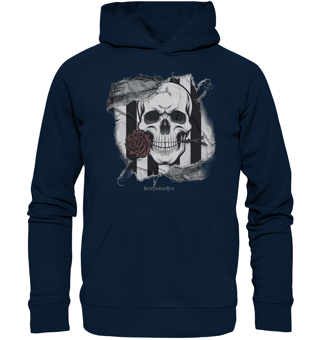 Skull and Roses - Organic Hoodie | Hoodies | Dark Shadows Arts