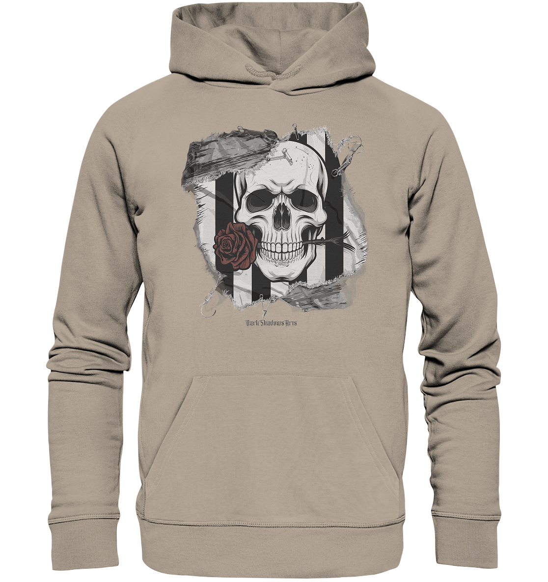Skull and Roses - Organic Hoodie | Hoodies | Dark Shadows Arts