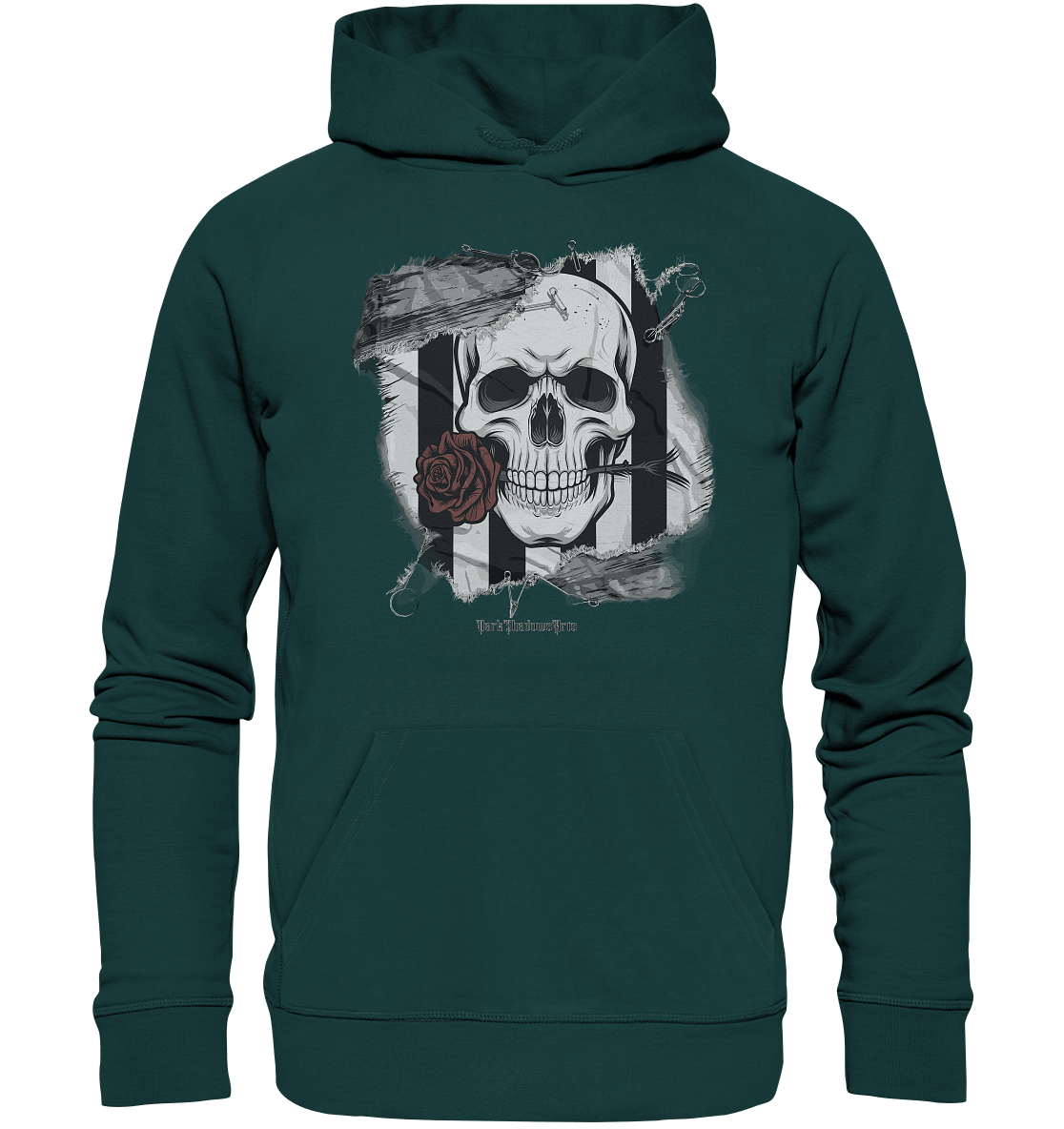 Skull and Roses - Organic Hoodie | Hoodies | Dark Shadows Arts
