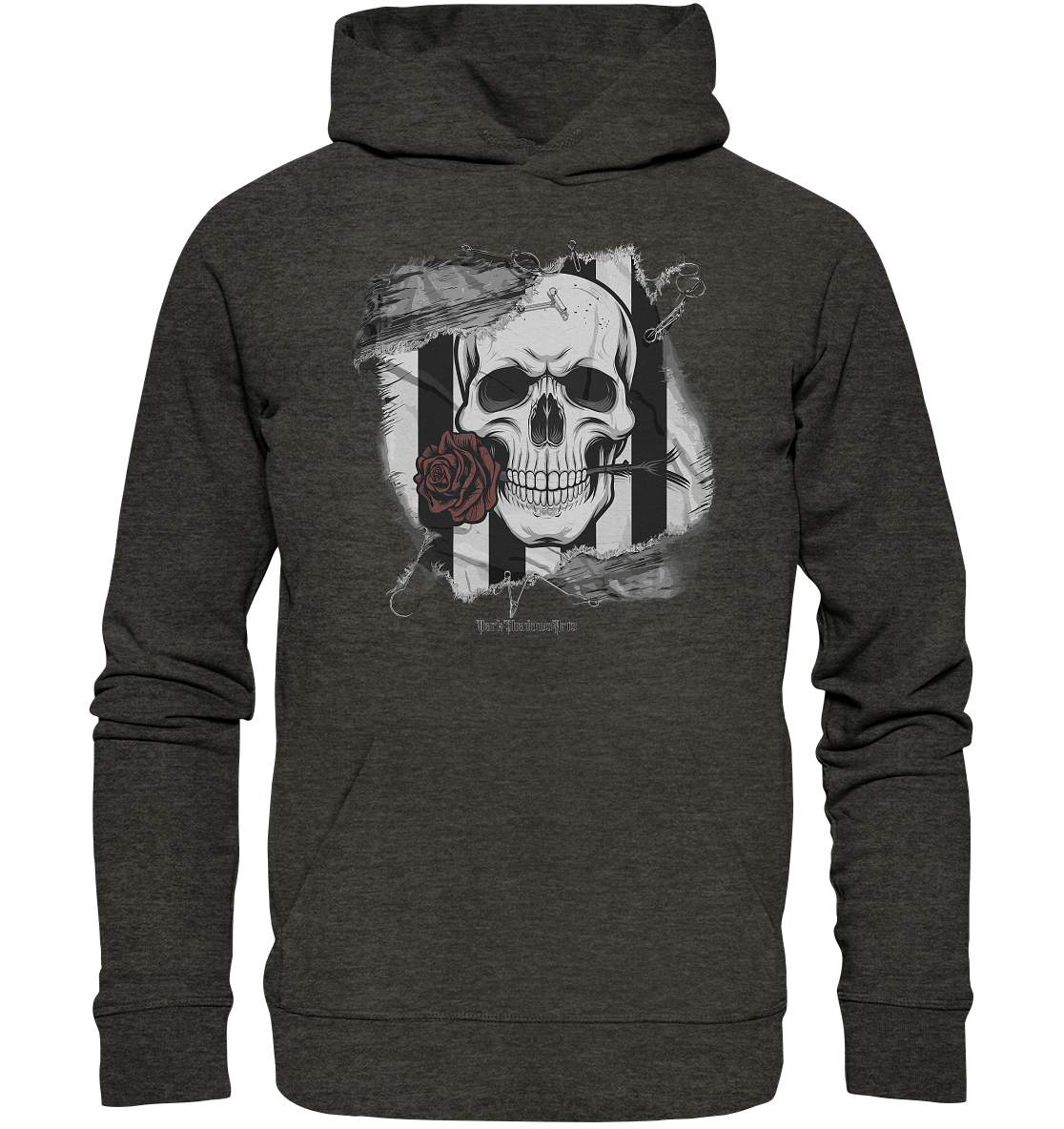 Skull and Roses - Organic Hoodie | Hoodies | Dark Shadows Arts