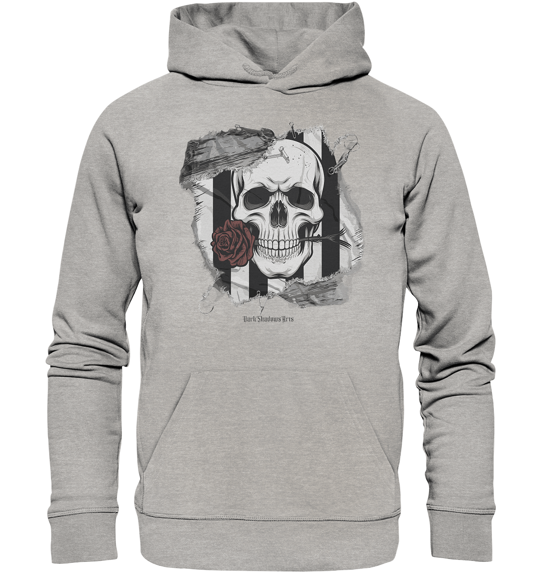 Skull and Roses - Organic Hoodie | Hoodies | Dark Shadows Arts