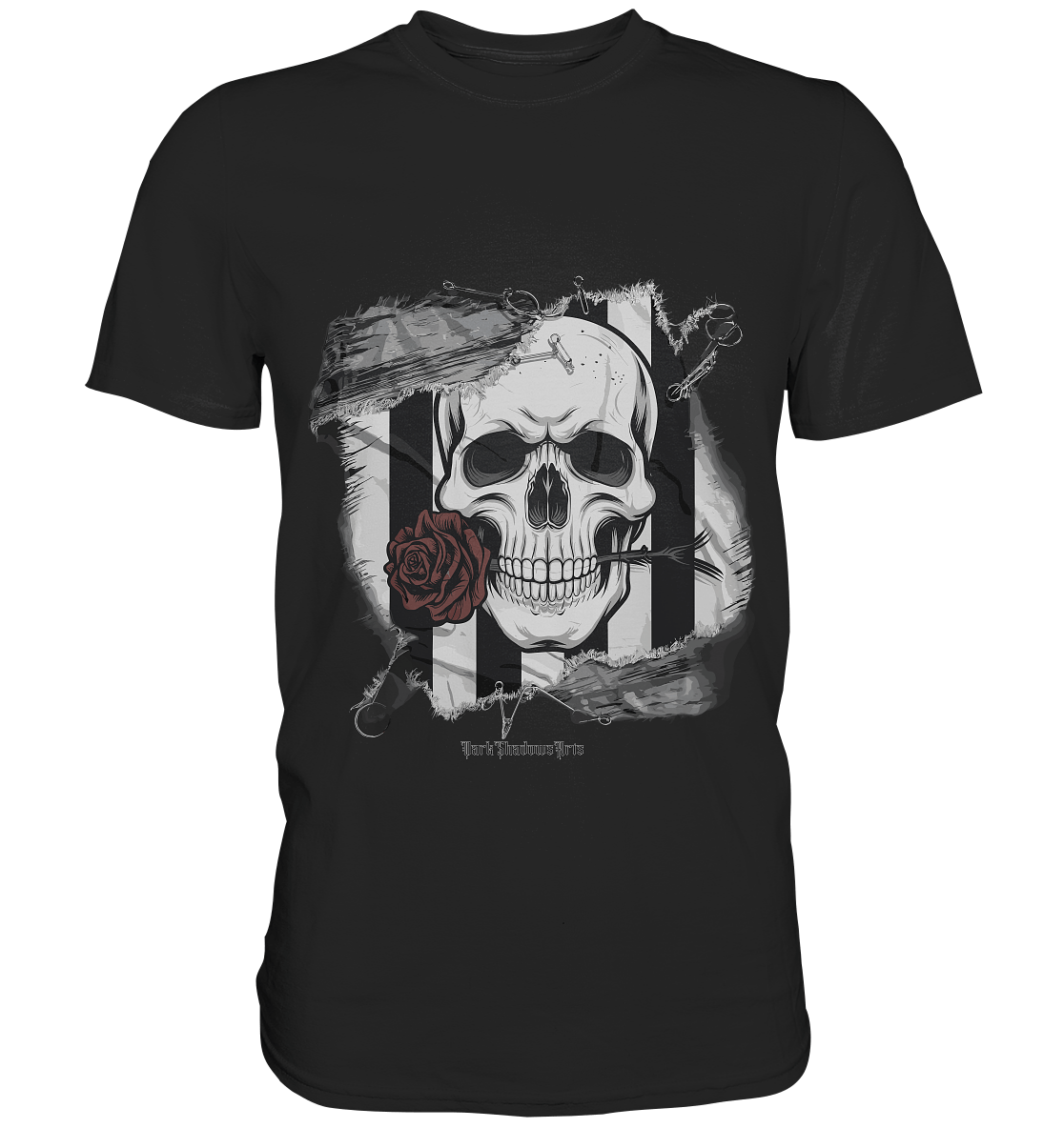 Skull and Roses - Premium Shirt | Unisex - Shirts | Dark Shadows Arts