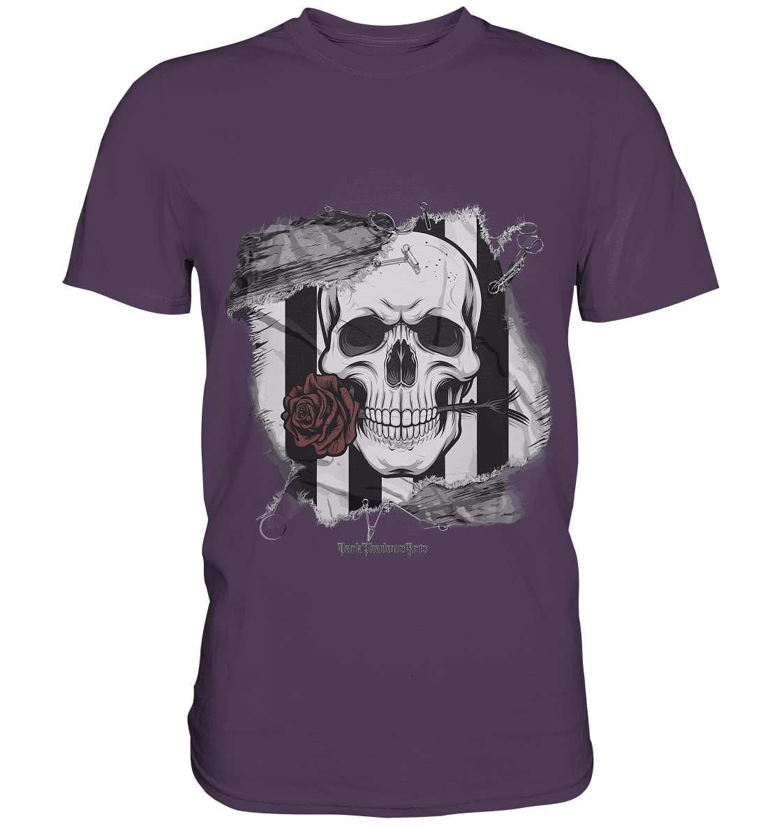 Skull and Roses - Premium Shirt | Unisex - Shirts | Dark Shadows Arts