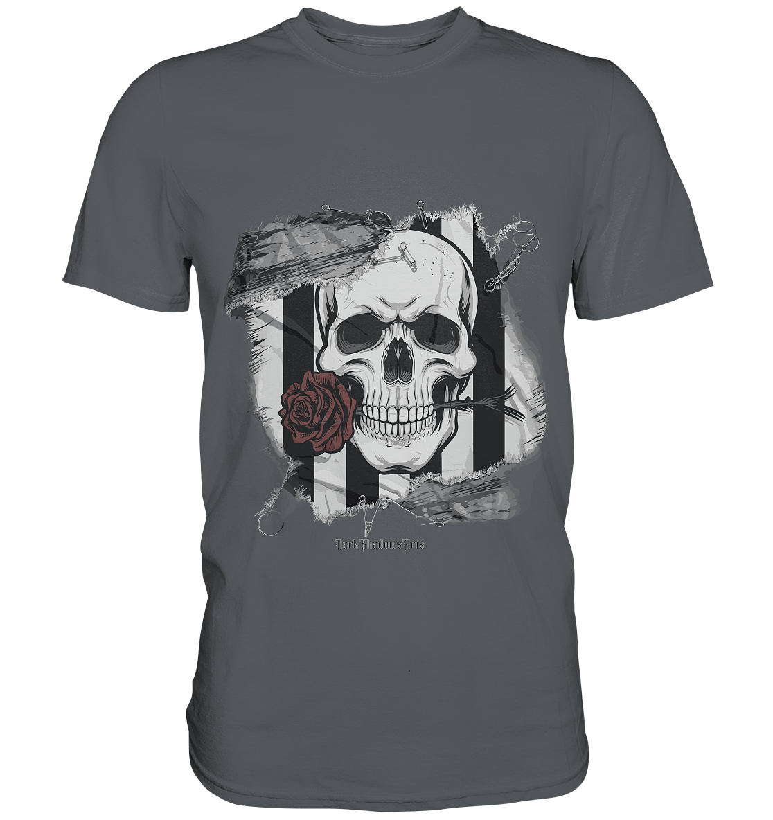 Skull and Roses - Premium Shirt | Unisex - Shirts | Dark Shadows Arts