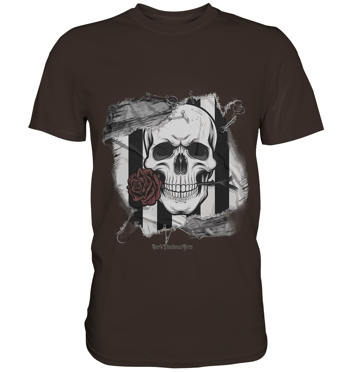 Skull and Roses - Premium Shirt | Unisex - Shirts | Dark Shadows Arts