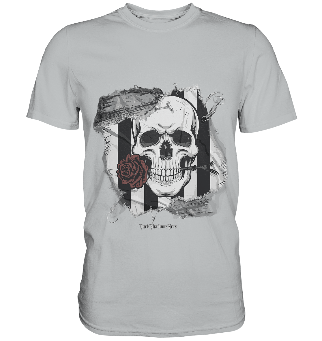 Skull and Roses - Premium Shirt | Unisex - Shirts | Dark Shadows Arts