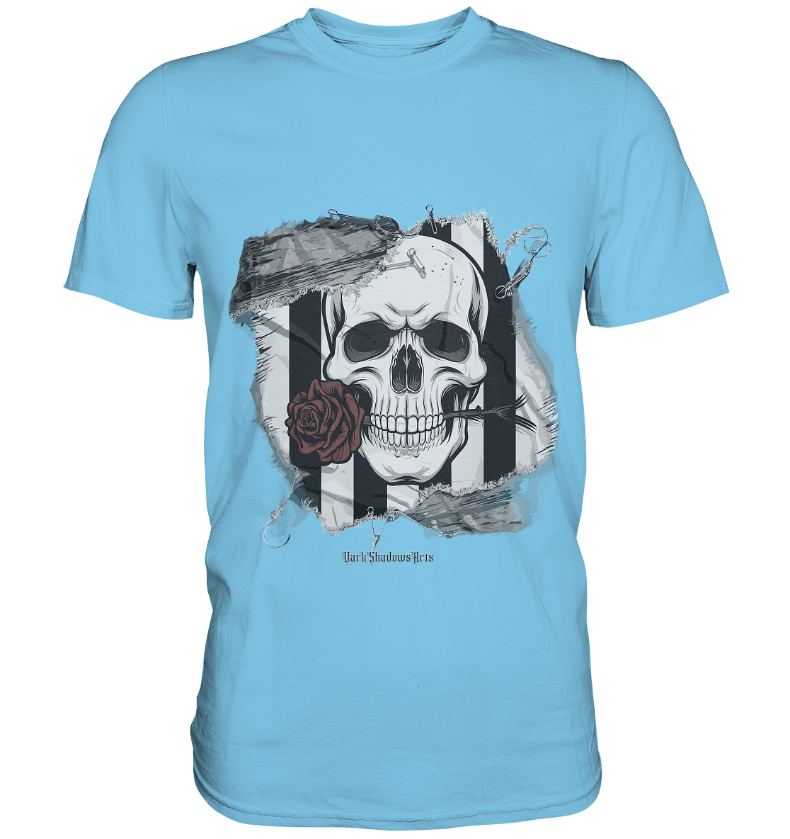 Skull and Roses - Premium Shirt | Unisex - Shirts | Dark Shadows Arts