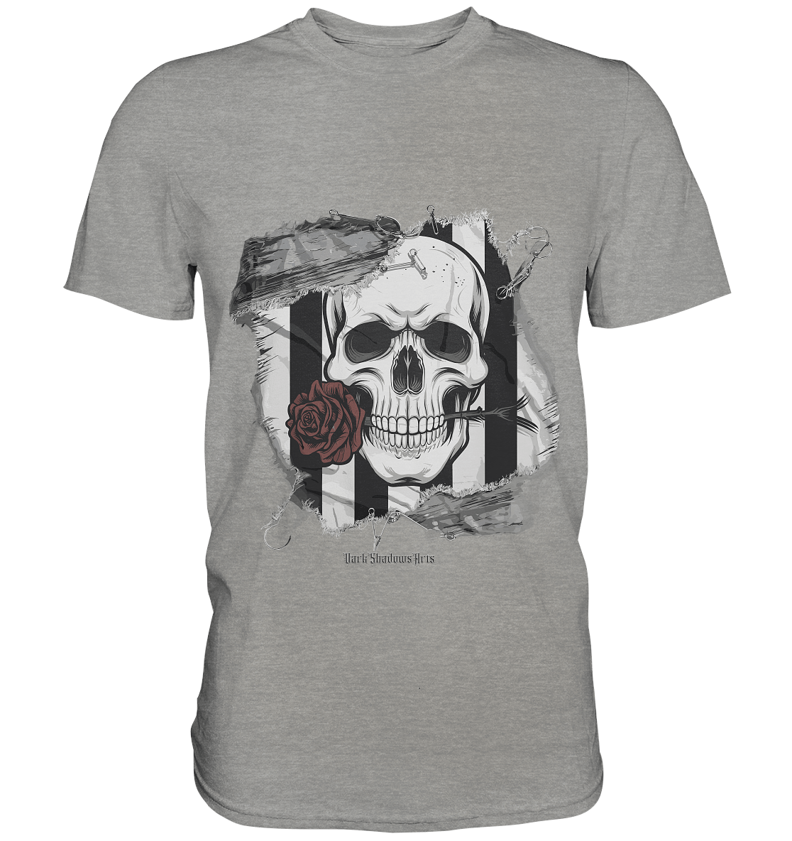 Skull and Roses - Premium Shirt | Unisex - Shirts | Dark Shadows Arts