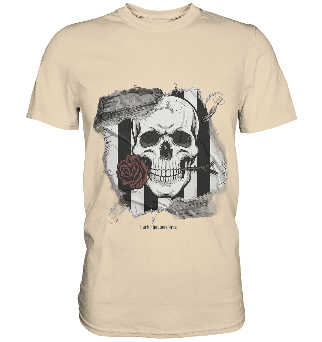 Skull and Roses - Premium Shirt | Unisex - Shirts | Dark Shadows Arts