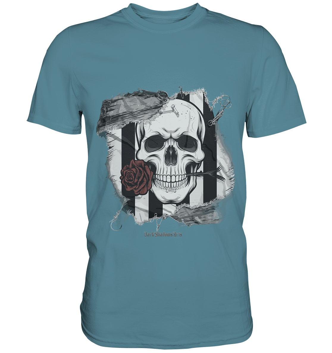 Skull and Roses - Premium Shirt | Unisex - Shirts | Dark Shadows Arts