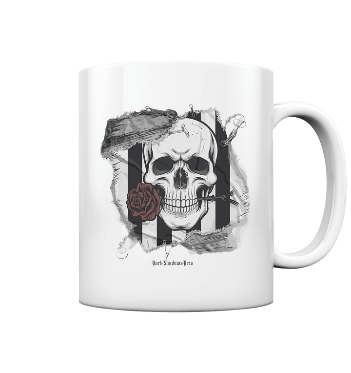 Skull and Roses - Tasse glossy | Trinkgefäße | Dark Shadows Arts