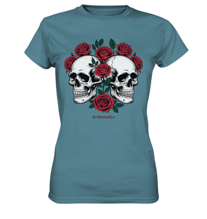 Skulls & Roses – Zwischen Leben, Tod & dunkler Eleganz - Ladies Premium Shirt | Lady - Shirts | Dark Shadows Arts