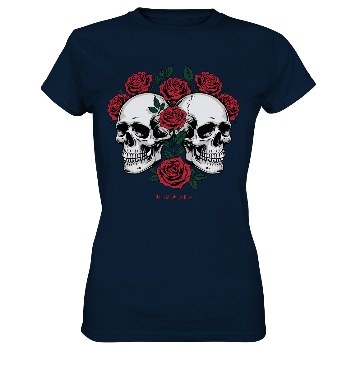 Skulls & Roses – Zwischen Leben, Tod & dunkler Eleganz - Ladies Premium Shirt | Lady - Shirts | Dark Shadows Arts