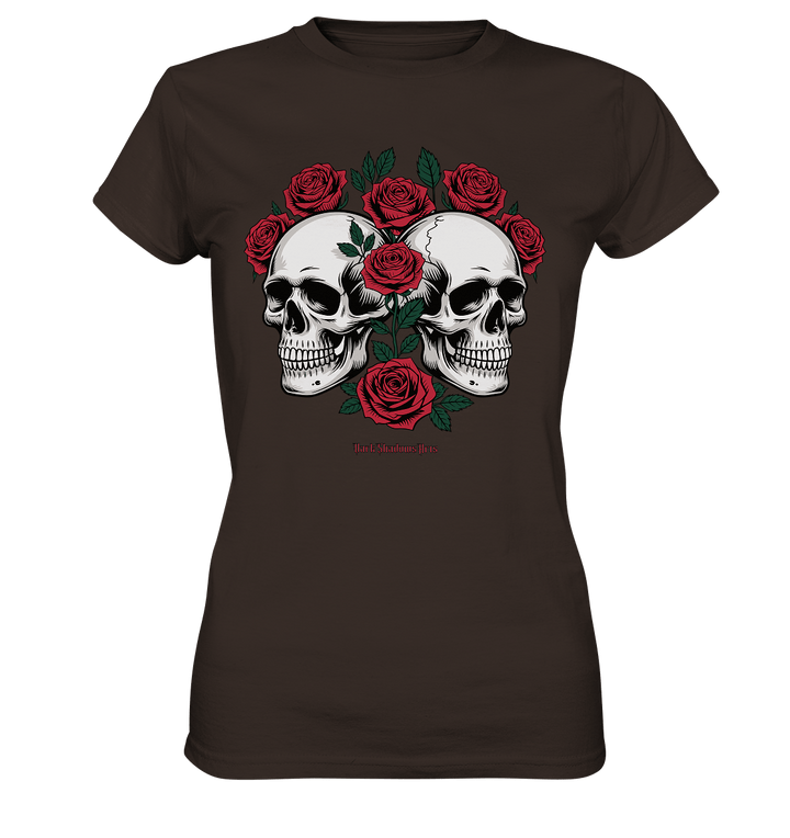 Skulls & Roses – Zwischen Leben, Tod & dunkler Eleganz - Ladies Premium Shirt | Lady - Shirts | Dark Shadows Arts