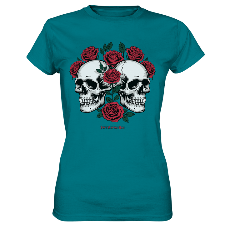 Skulls & Roses – Zwischen Leben, Tod & dunkler Eleganz - Ladies Premium Shirt | Lady - Shirts | Dark Shadows Arts