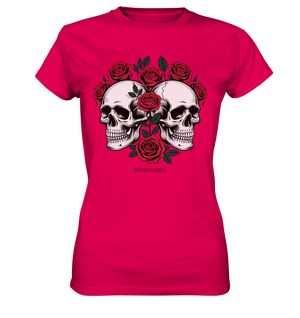 Skulls & Roses – Zwischen Leben, Tod & dunkler Eleganz - Ladies Premium Shirt | Lady - Shirts | Dark Shadows Arts