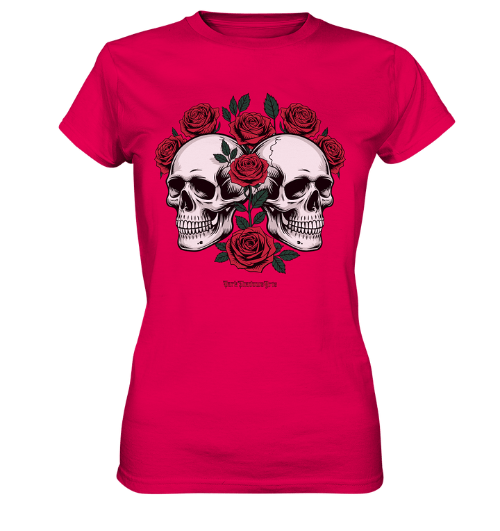Skulls & Roses – Zwischen Leben, Tod & dunkler Eleganz - Ladies Premium Shirt | Lady - Shirts | Dark Shadows Arts