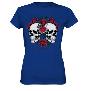 Skulls & Roses – Zwischen Leben, Tod & dunkler Eleganz - Ladies Premium Shirt | Lady - Shirts | Dark Shadows Arts
