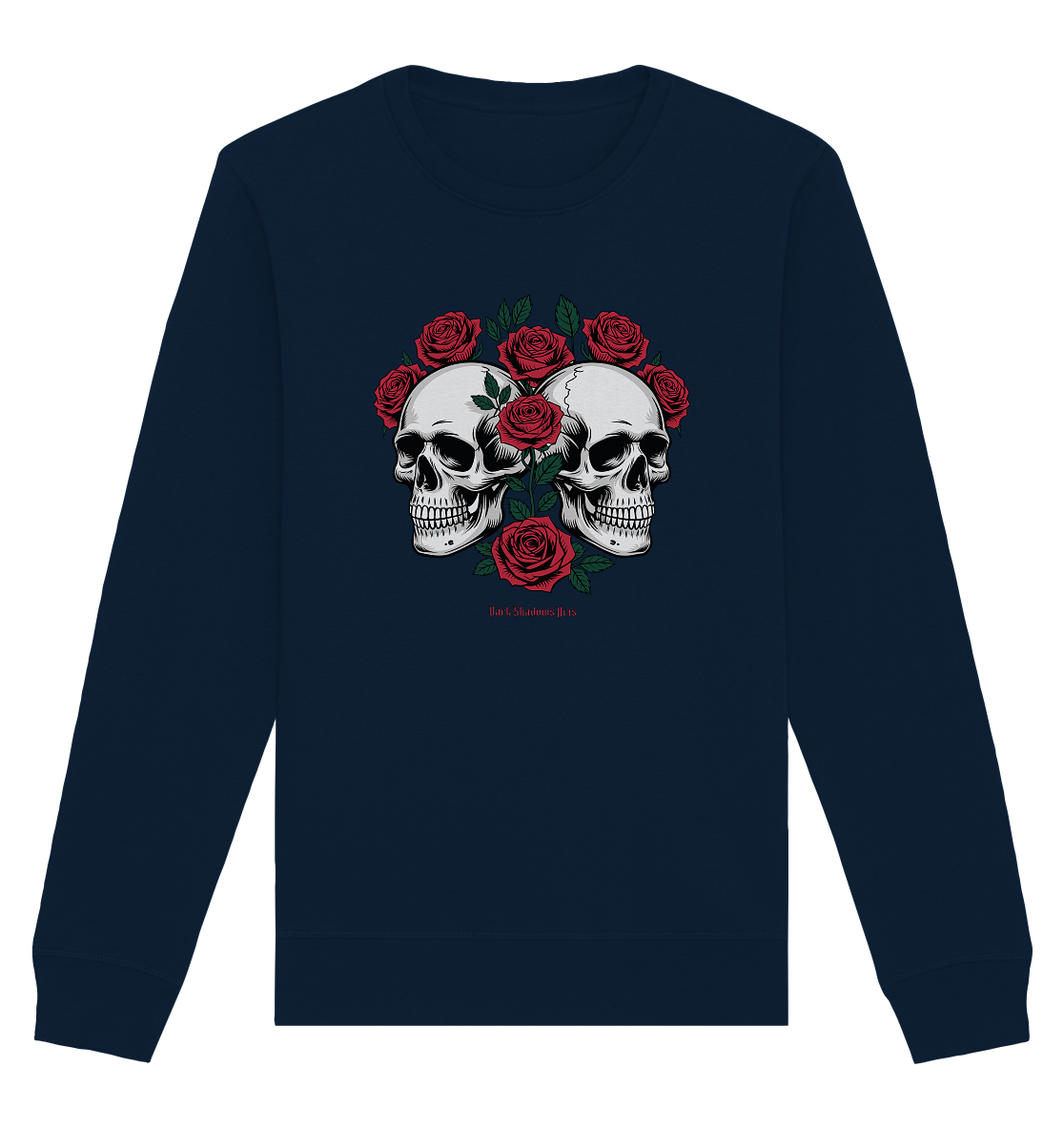 Skulls & Roses – Zwischen Leben, Tod & dunkler Eleganz - Organic Basic Unisex Sweatshirt | Sweatshirts | Dark Shadows Arts