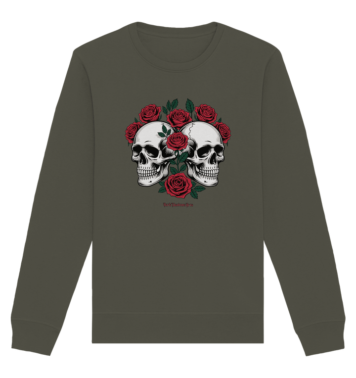 Skulls & Roses – Zwischen Leben, Tod & dunkler Eleganz - Organic Basic Unisex Sweatshirt | Sweatshirts | Dark Shadows Arts