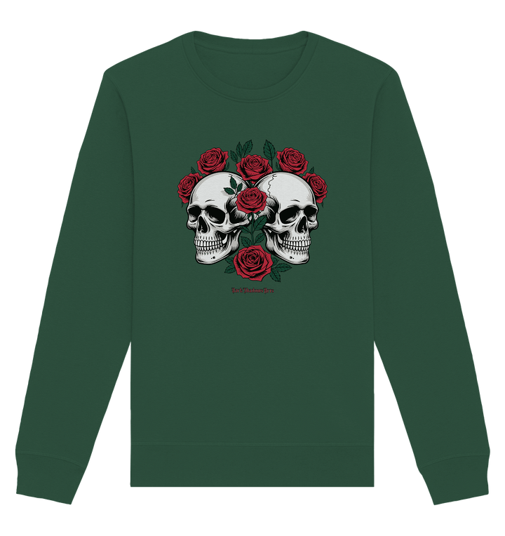 Skulls & Roses – Zwischen Leben, Tod & dunkler Eleganz - Organic Basic Unisex Sweatshirt | Sweatshirts | Dark Shadows Arts