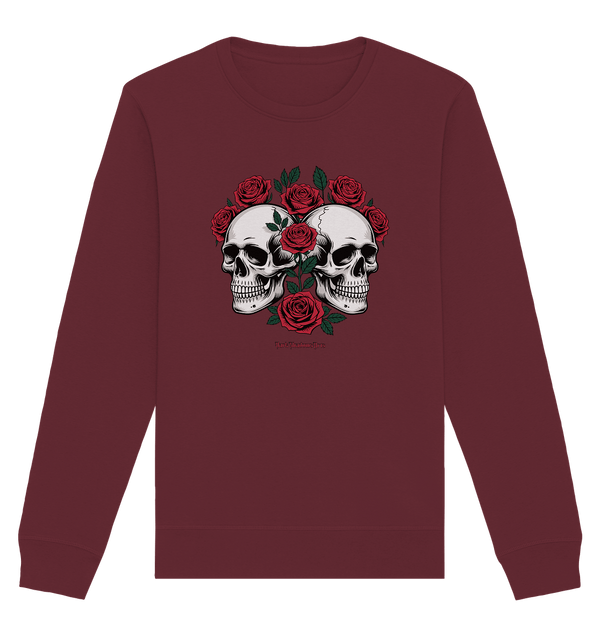 Skulls & Roses – Zwischen Leben, Tod & dunkler Eleganz - Organic Basic Unisex Sweatshirt | Sweatshirts | Dark Shadows Arts