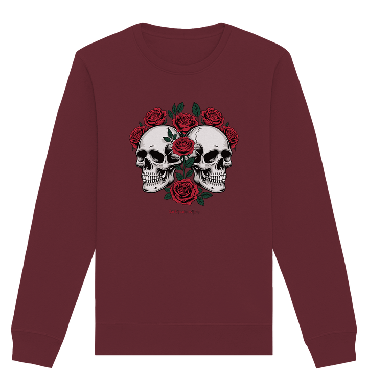 Skulls & Roses – Zwischen Leben, Tod & dunkler Eleganz - Organic Basic Unisex Sweatshirt | Sweatshirts | Dark Shadows Arts