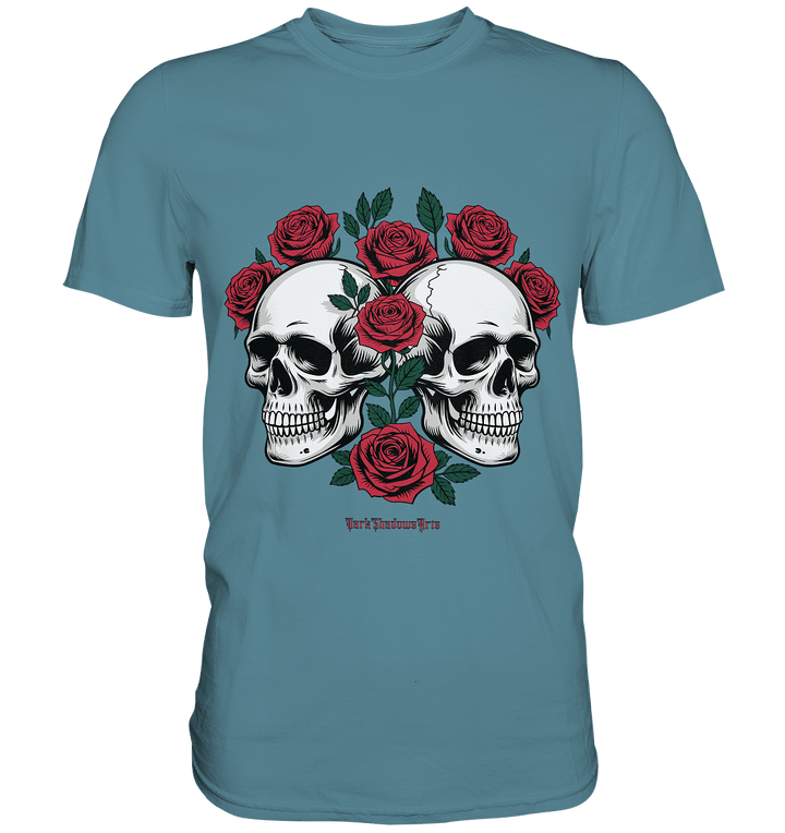 Skulls & Roses – Zwischen Leben, Tod & dunkler Eleganz - Premium Shirt | Unisex - Shirts | Dark Shadows Arts