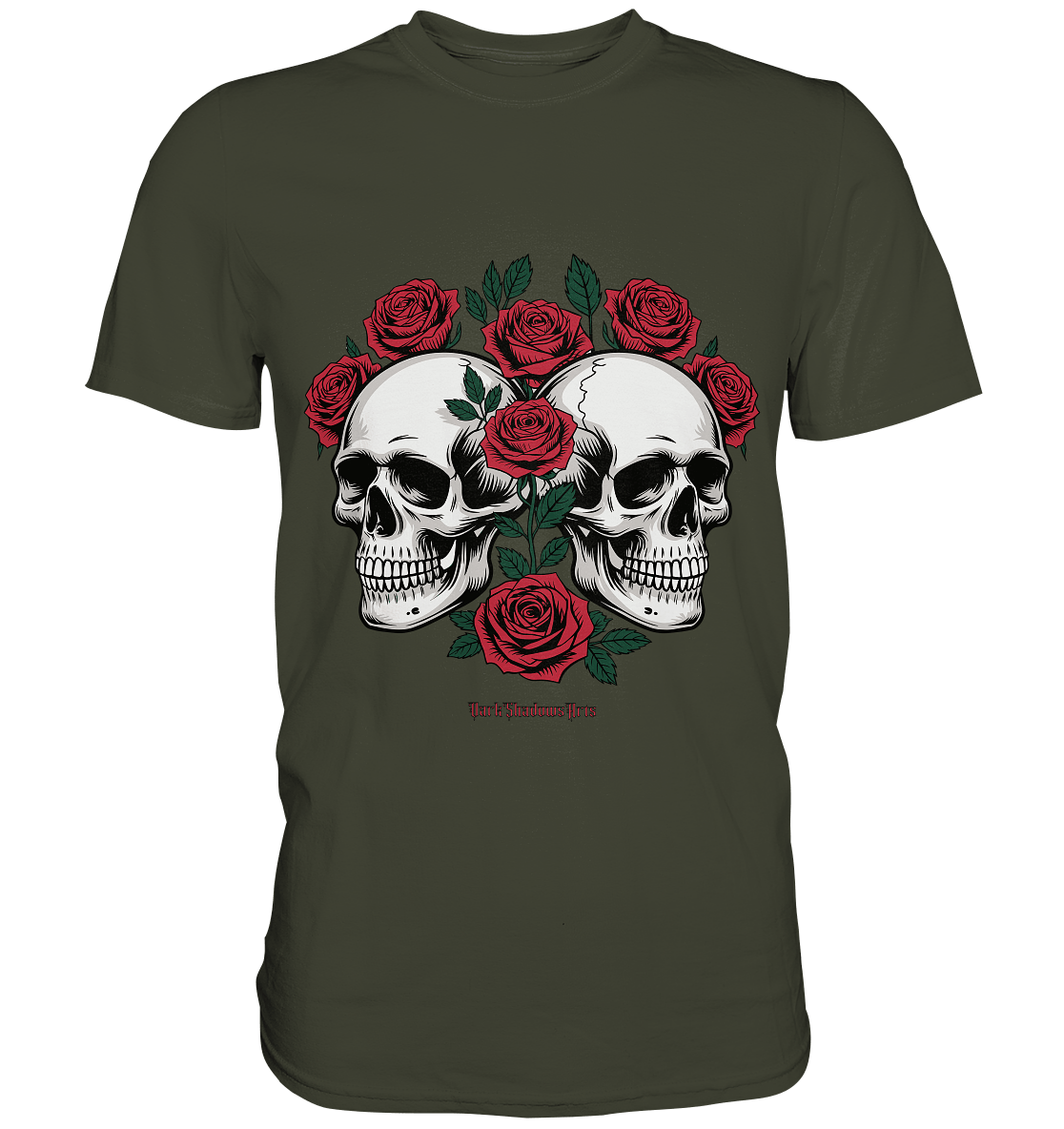 Skulls & Roses – Zwischen Leben, Tod & dunkler Eleganz - Premium Shirt | Unisex - Shirts | Dark Shadows Arts