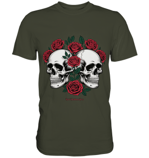 Skulls & Roses – Zwischen Leben, Tod & dunkler Eleganz - Premium Shirt | Unisex - Shirts | Dark Shadows Arts