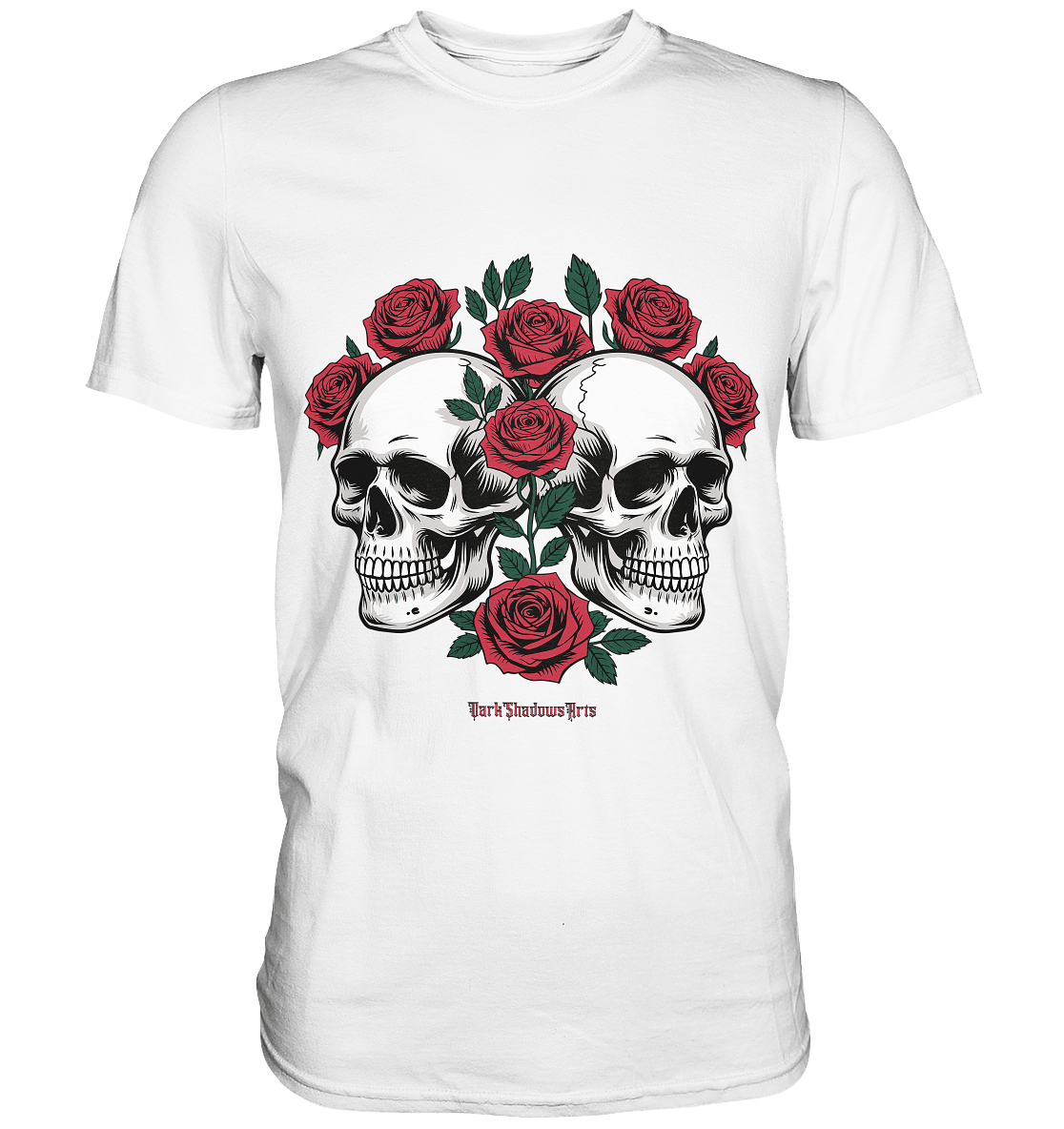 Skulls & Roses – Zwischen Leben, Tod & dunkler Eleganz - Premium Shirt | Unisex - Shirts | Dark Shadows Arts