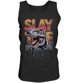 SLAY THE DAY! – Kraftvolles Dinosaurier - Design mit T - Rex - Motiv - Relaxed Tank Top | Tank - Tops | Dark Shadows Arts