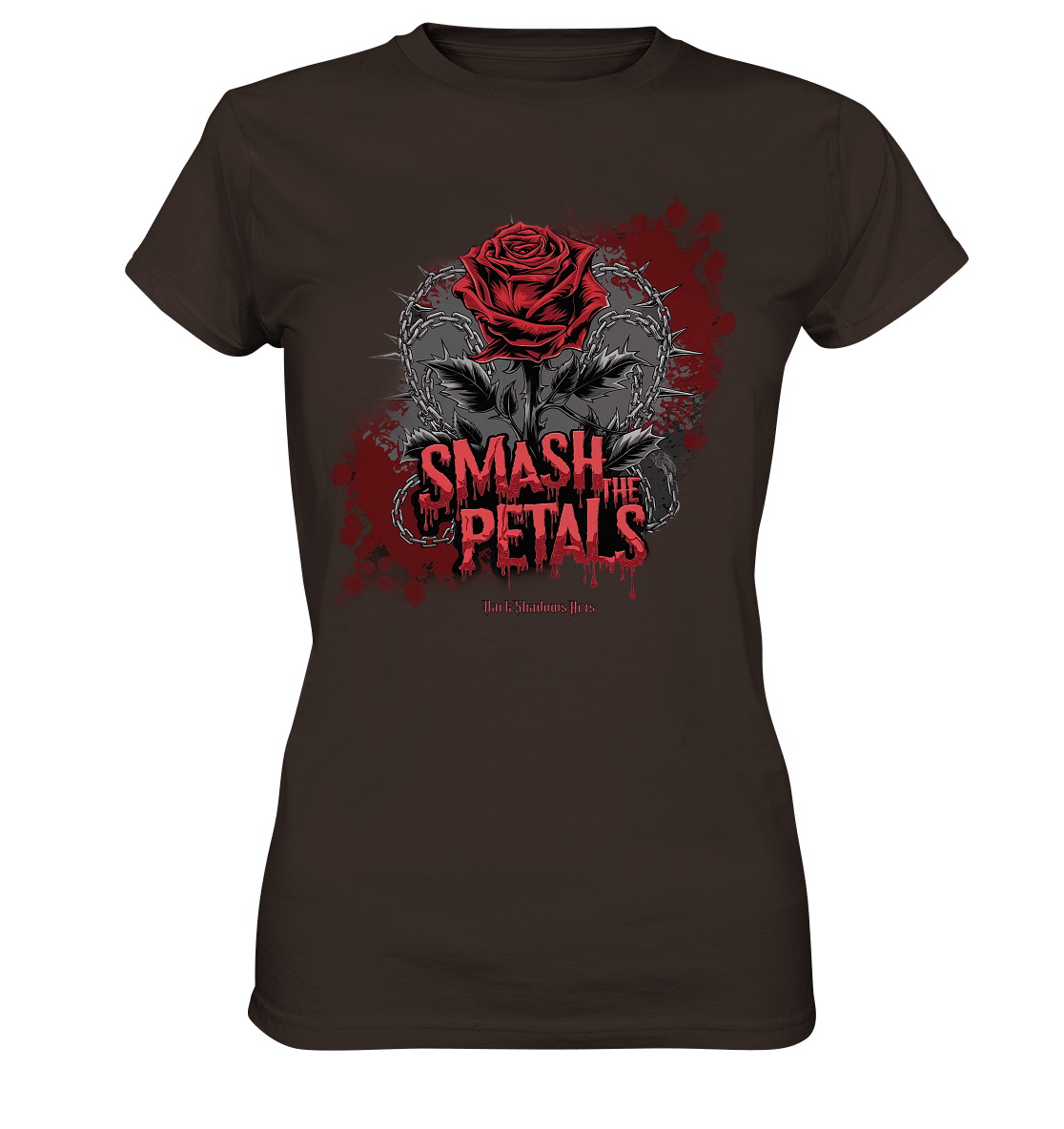 Smash the Petals - Alternative Rose & Rebellion - Ladies Premium Shirt | Lady - Shirts | Dark Shadows Arts