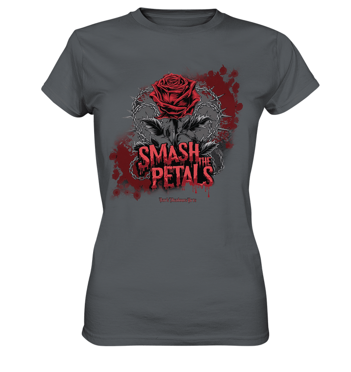 Smash the Petals - Alternative Rose & Rebellion - Ladies Premium Shirt | Lady - Shirts | Dark Shadows Arts